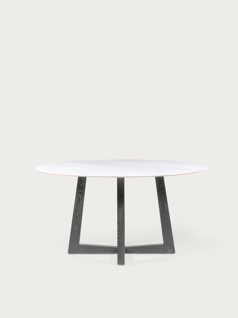 Mesa de comedor redonda en mármol de Carrara (150cm) - Soho FurnMod - 5