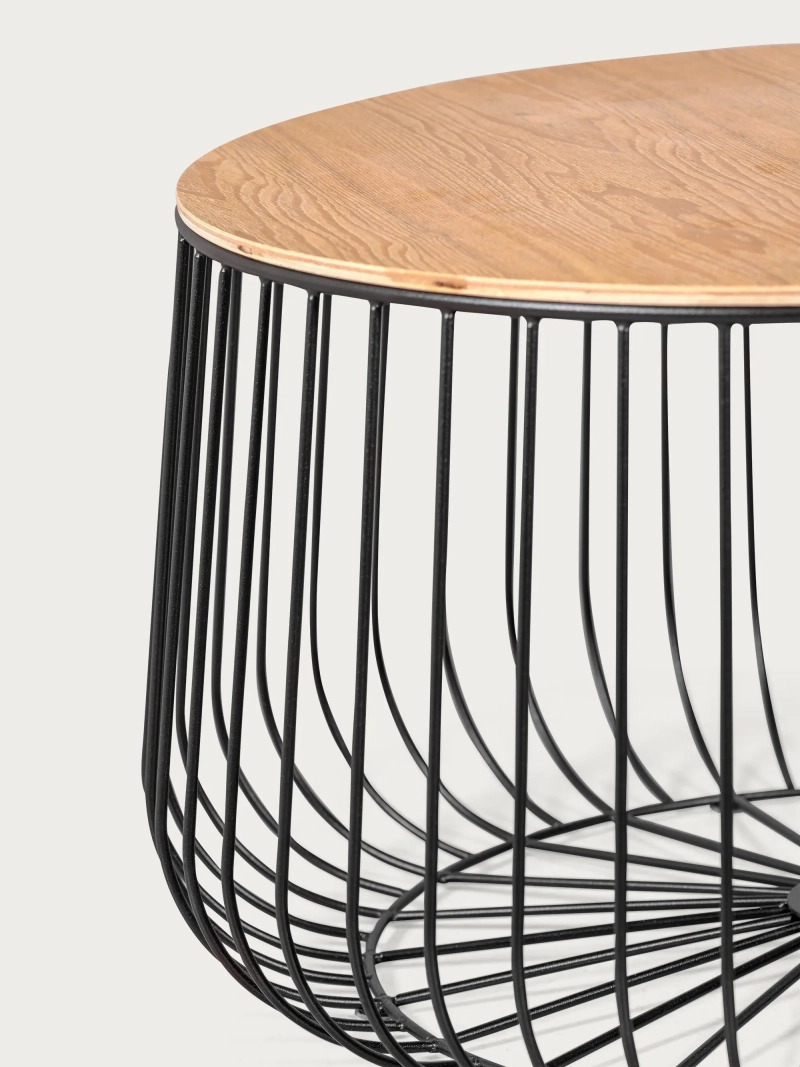 Mesa de centro en madera de fresno y acero lacado - Zurich FurnMod - 2
