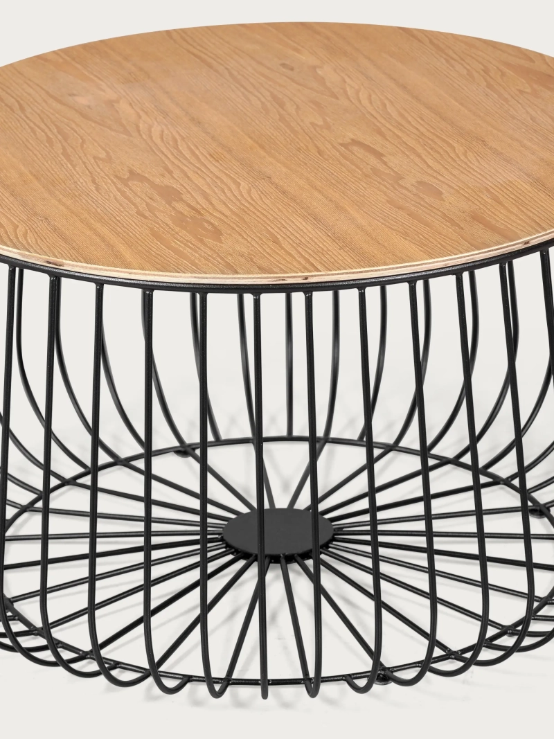 Mesa de centro en madera de fresno y acero lacado - Zurich FurnMod - 7