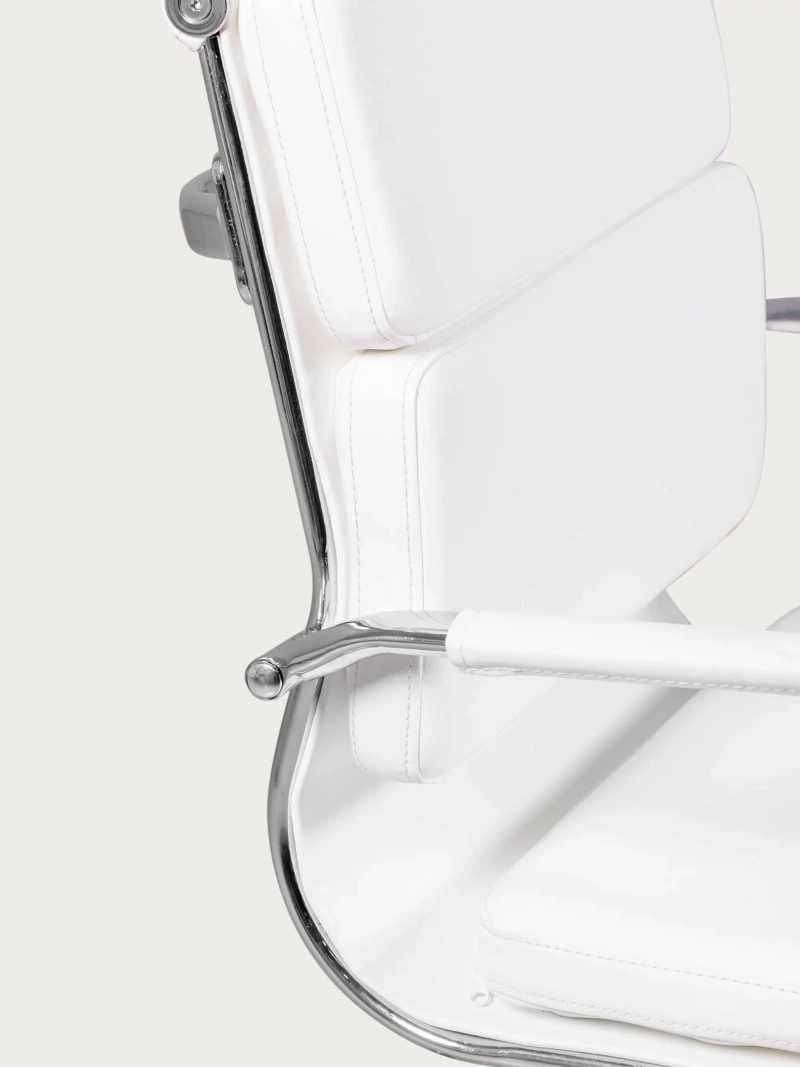 Silla de oficina fija con respaldo bajo y acabado tapizado - Alu S FurnMod - 14