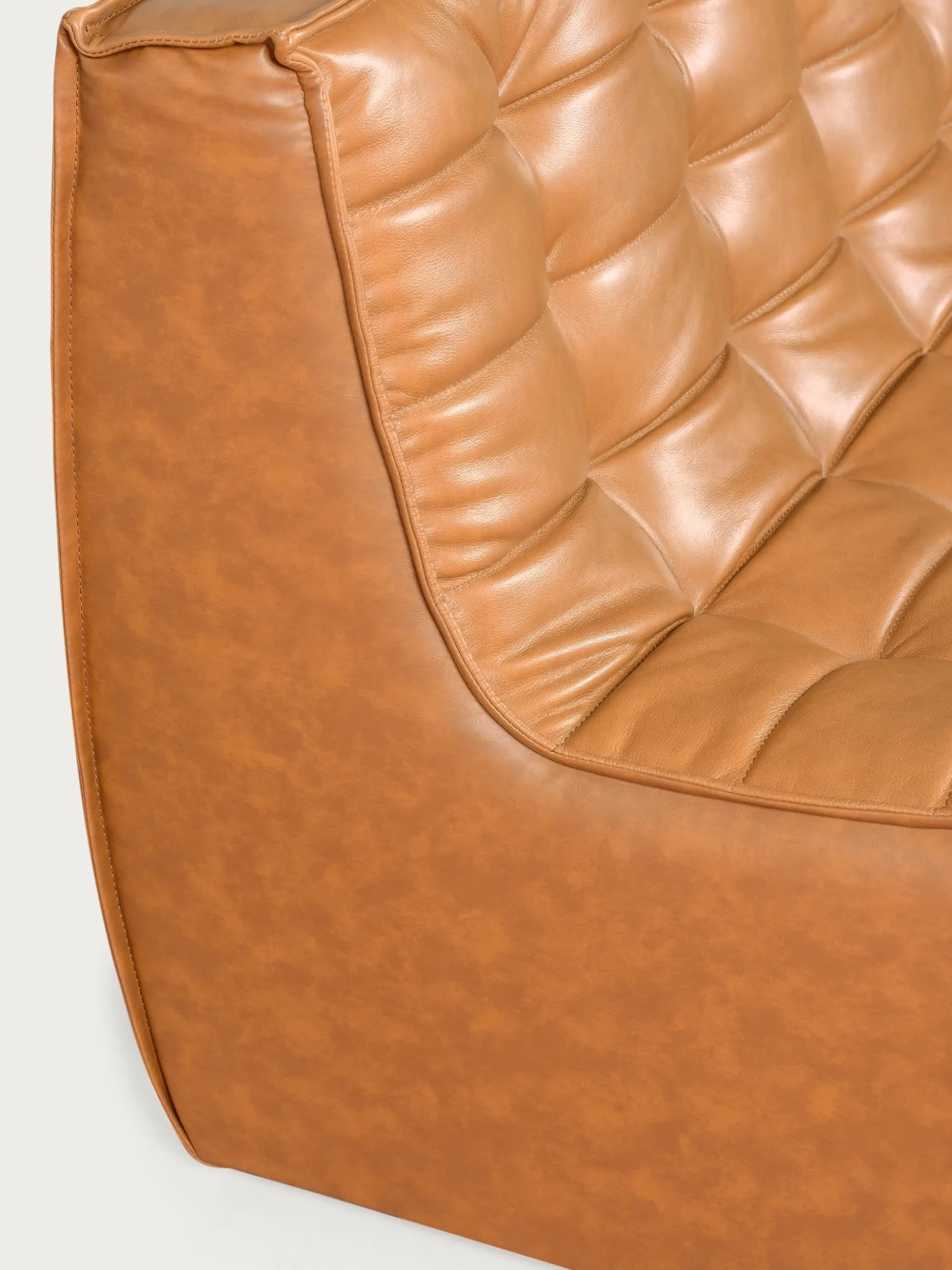 2-Sitzer Sofa aus gealtertem Leder - Lion FurnMod - 1