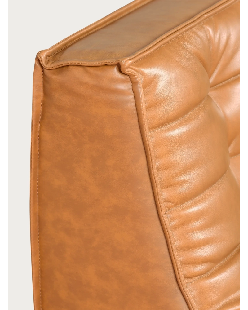 2-seater sofa in aged leather - Lion FurnMod - 7