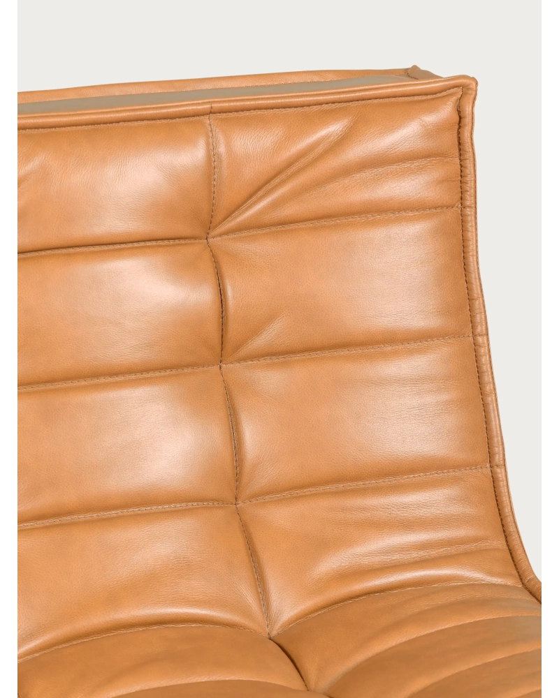 2-personers sofa i ældet læder - Lion FurnMod - 4