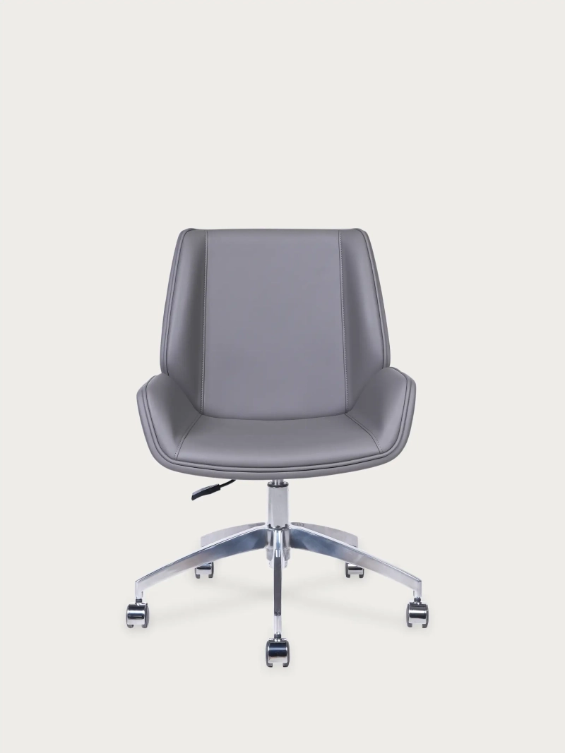 Chaise de bureau en cuir synthétique - Nordic Couleurs FurnMod - 11