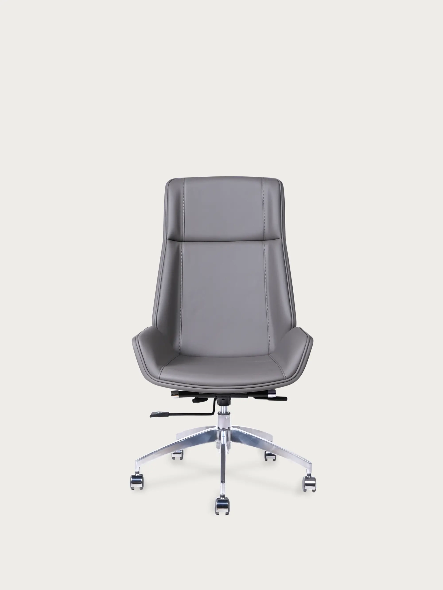Sedia da ufficio imbottita in pelle sintetica con schienale alto - Nordic Colori FurnMod - 11