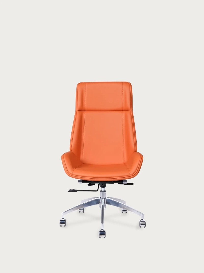 Siège de bureau en cuir synthétique avec dossier haut - Nordic Couleurs FurnMod - 17