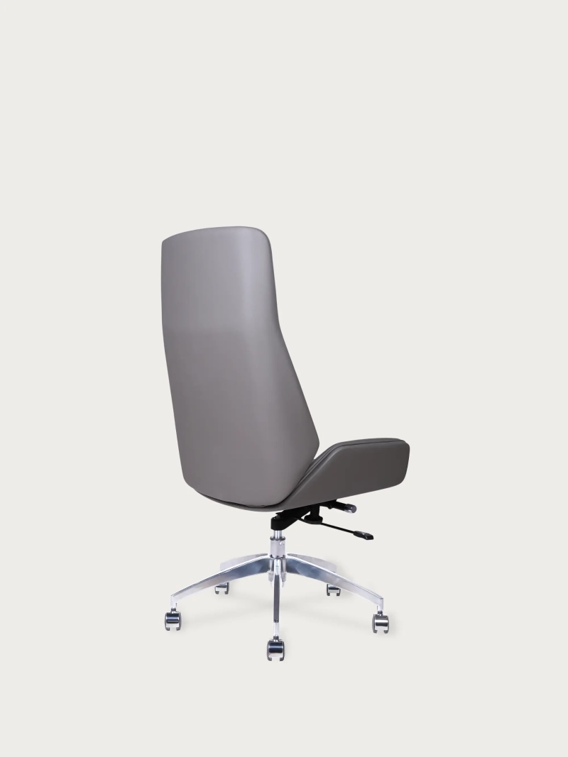 Silla de oficina tapizada en piel sintética y respaldo alto - Nordic Colors FurnMod - 14