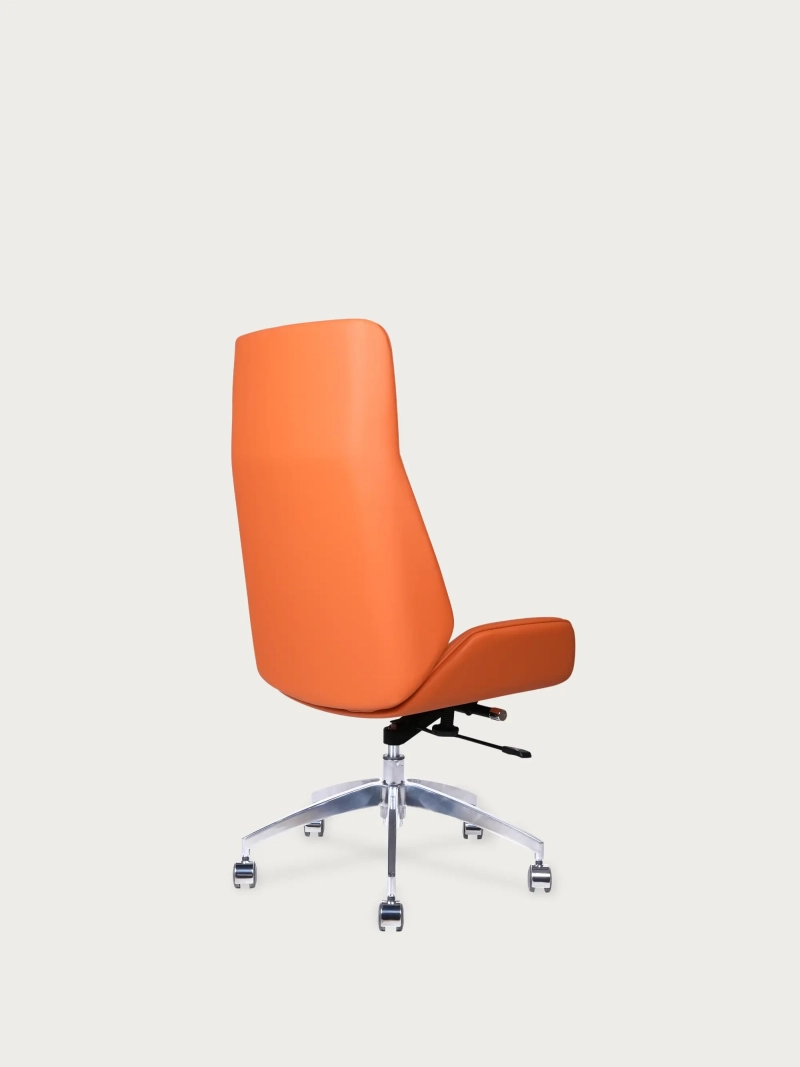 Silla de oficina tapizada en piel sintética y respaldo alto - Nordic Colors FurnMod - 16