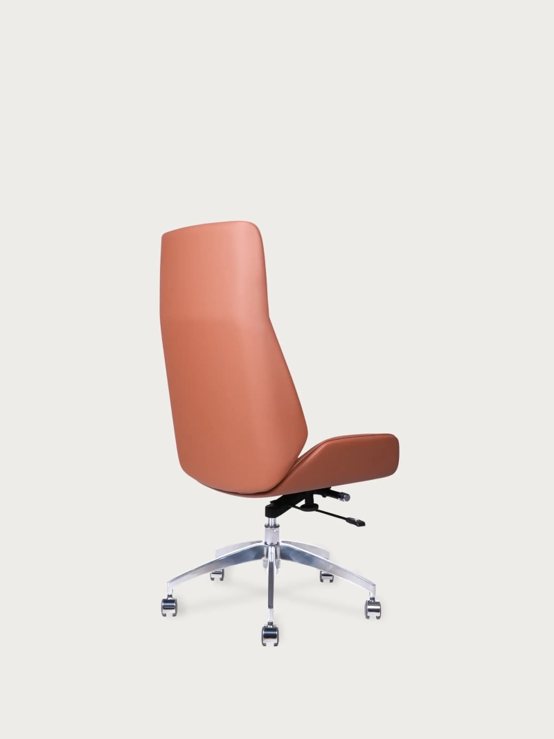 Kancelárske kreslo čalúnené syntetickou kožou s vysokým operadlom - Nordic Colors FurnMod - 4