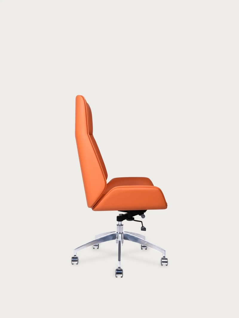 Synteettisellä nahalla verhoiltu toimistotuoli korkealla selkänojalla - Nordic Värit FurnMod - 18