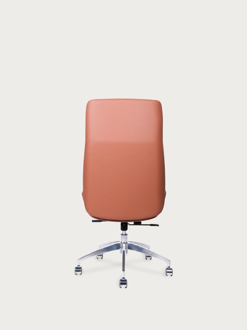 Silla de oficina tapizada en piel sintética y respaldo alto - Nordic Colors FurnMod - 5