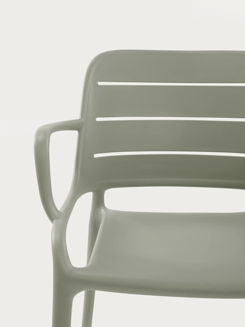 Plastic stoel met armleuningen geschikt voor buitengebruik - Sunset FurnMod - 14