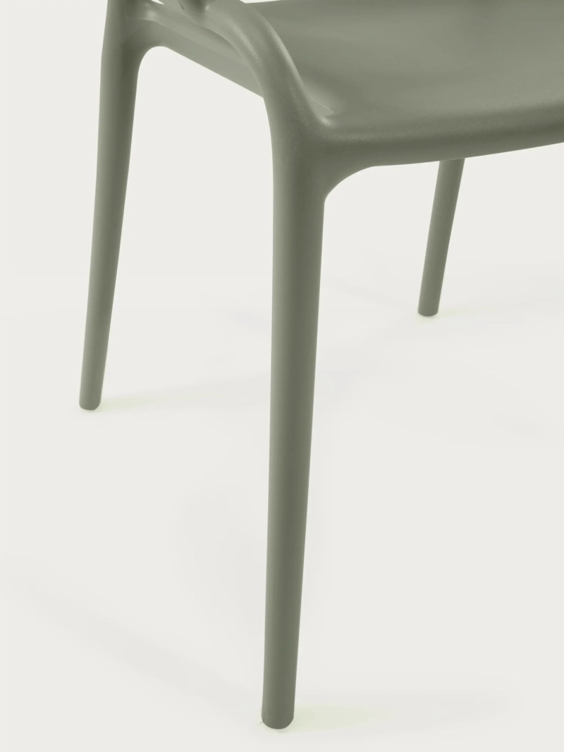 Silla de plástico con reposabrazos apta para exterior - Sunset FurnMod - 19