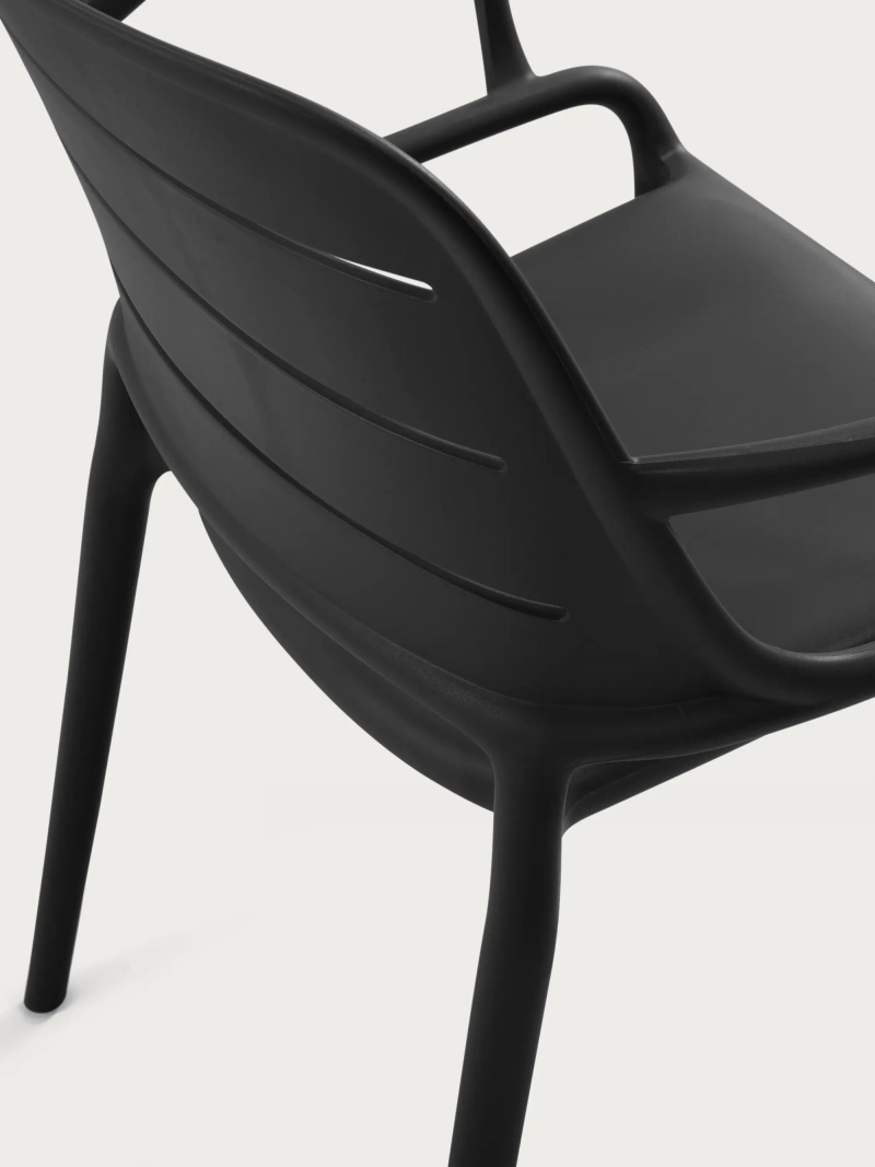 Silla de plástico con reposabrazos apta para exterior - Sunset FurnMod - 7