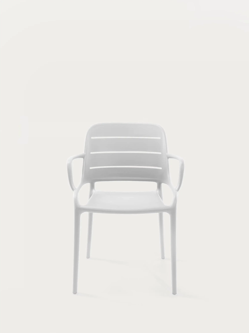 Plastic chair with armrests suitable for outdoor use - Sunset FurnMod - 40