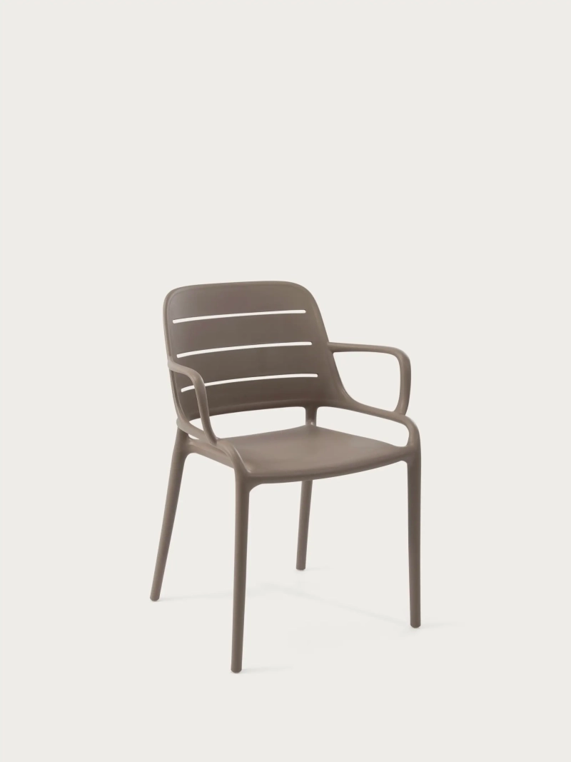 Plastic chair with armrests suitable for outdoor use - Sunset FurnMod - 27
