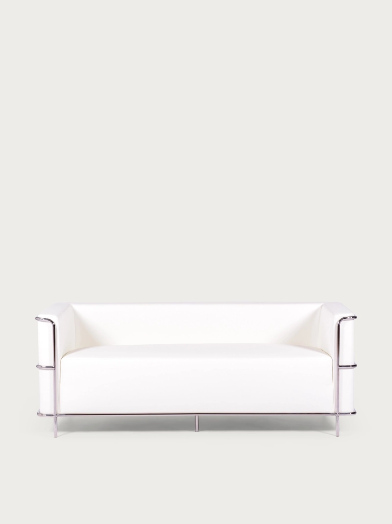 Třímístná pohovka v ekokůži s rámem z nerezové oceli - Torino FurnMod - 29