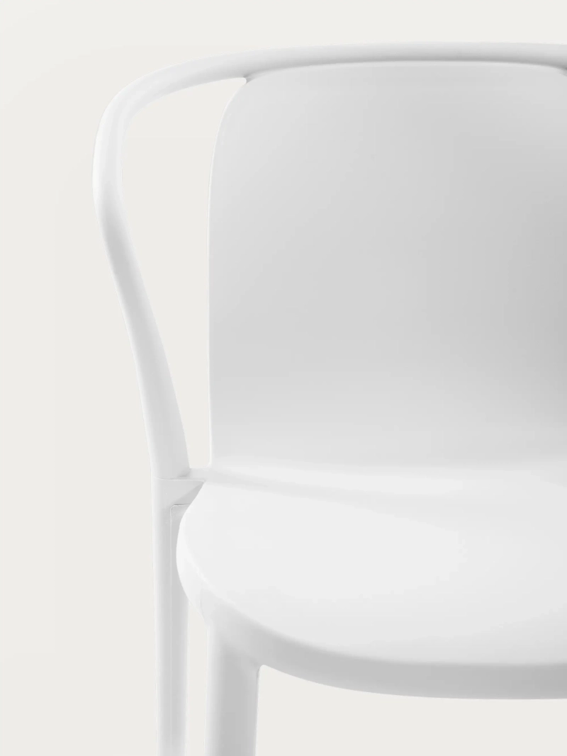 Silla de comedor apilable apta para jardín - Pierre FurnMod - 1