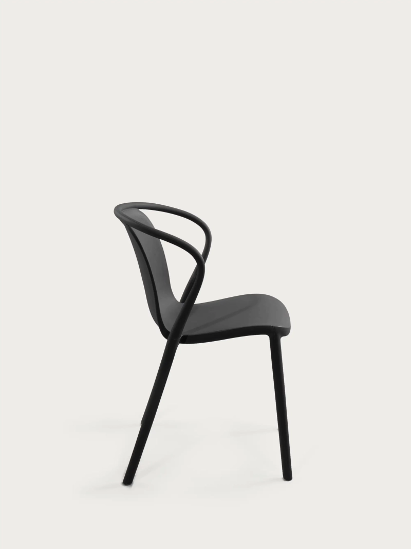 Silla de comedor apilable apta para jardín - Pierre FurnMod - 38