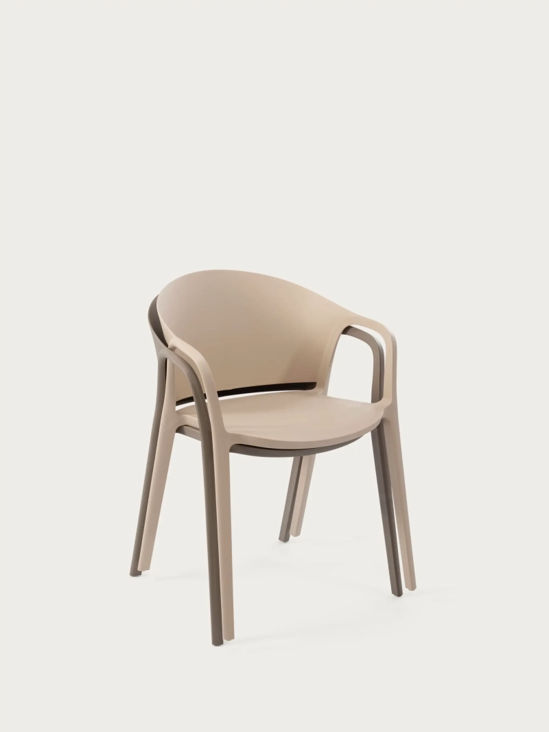 Oblikovalski stol z nasloni za roke, primeren za zunanjo uporabo - Alpstone FurnMod - 1