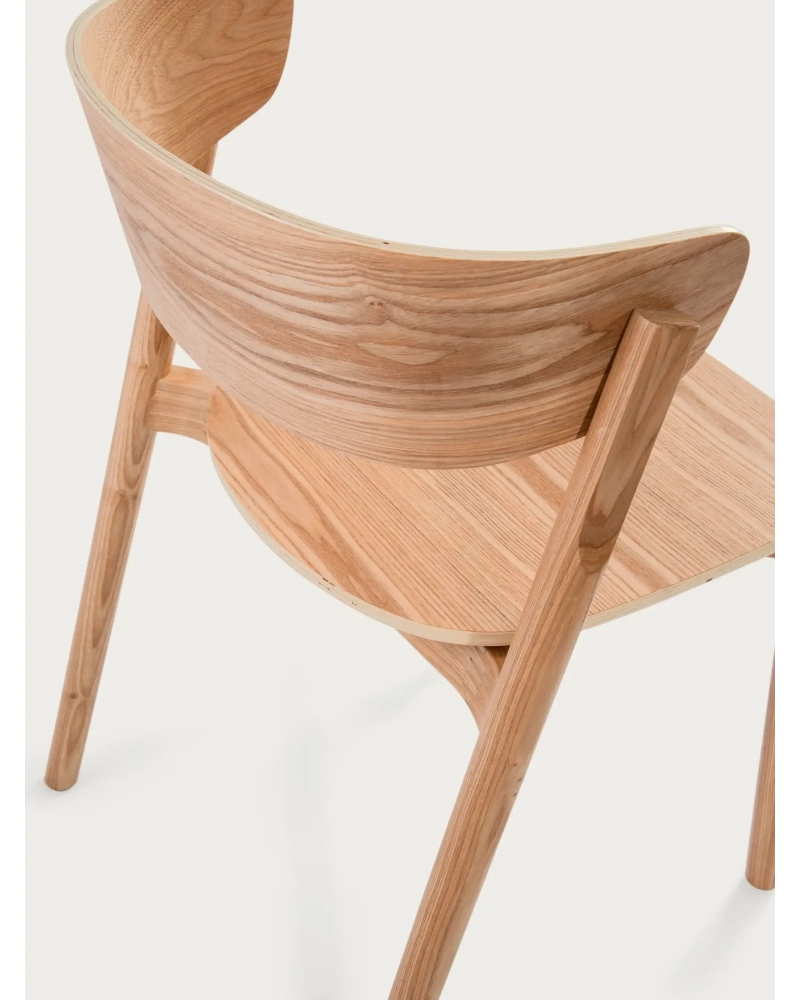 Silla de comedor en madera de fresno natural - Notorius FurnMod - 7