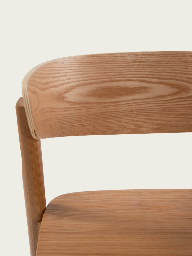 Scandinavian Bar Stool in Natural Ash - Notorius FurnMod - 10