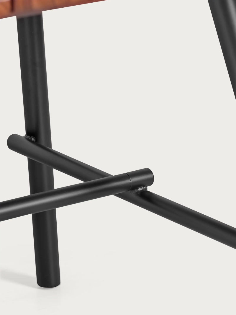 Industrielt bord i massivt teaktræ af høj kvalitet (180x90 cm) Fare FurnMod - 1