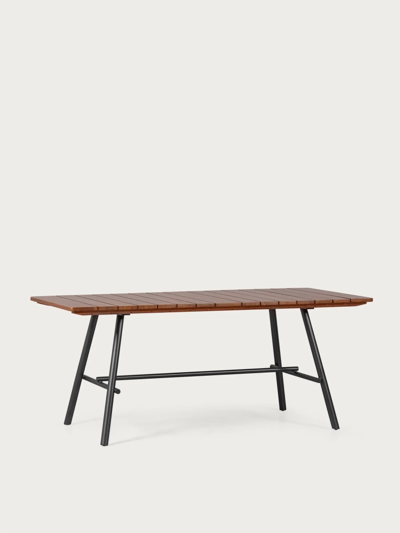 Mesa industrial de madera maciza de teca de alta gama (180x90cm) - Fare FurnMod - 2