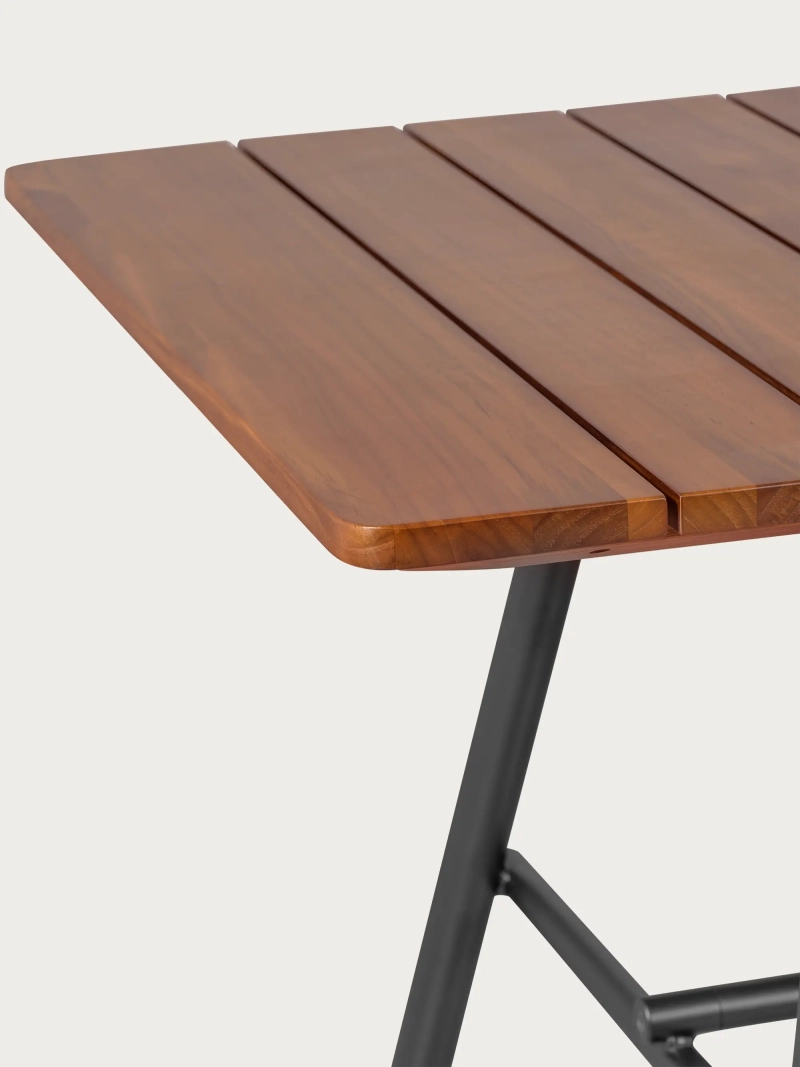 Mesa industrial de madera maciza de teca de alta gama (180x90cm) - Fare FurnMod - 10