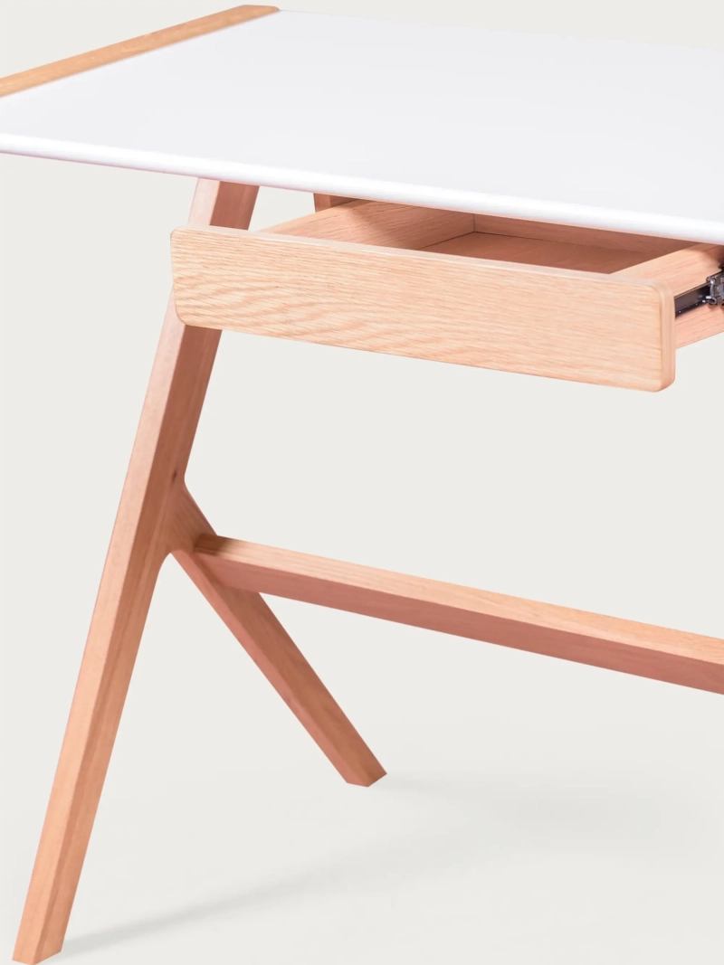 Mesa de escritorio minimalista con cajón central - Seattle FurnMod - 1