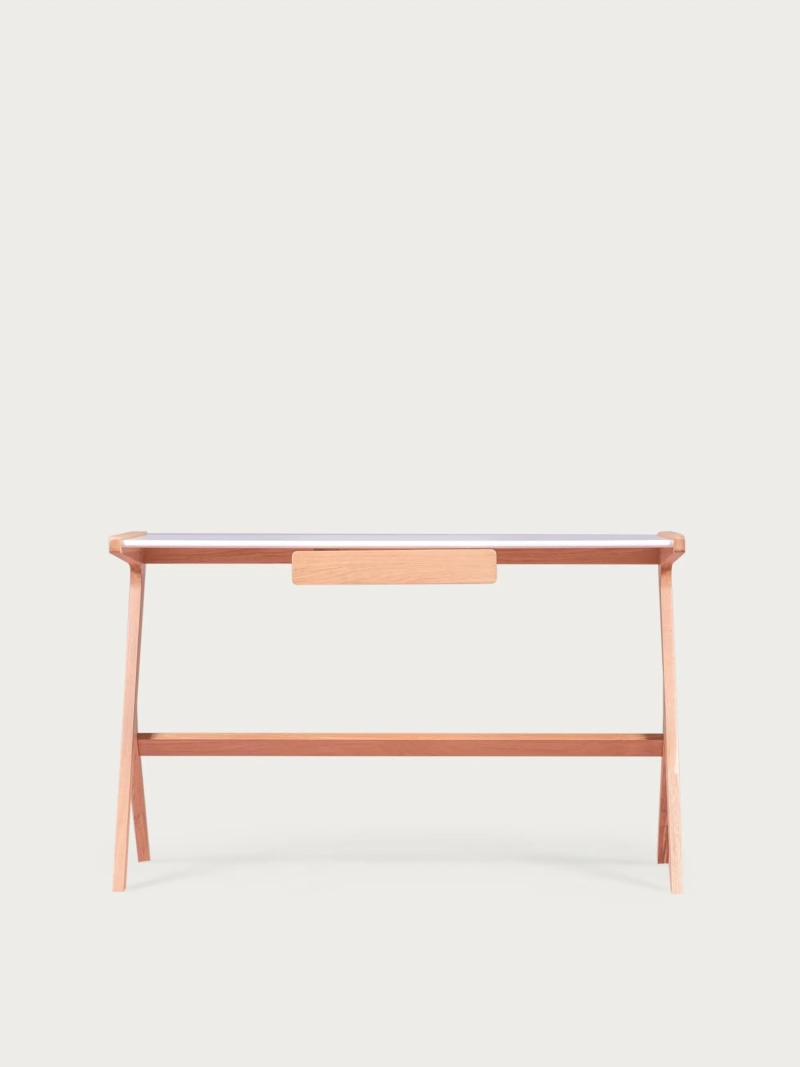 Minimalistisk skrivebord med central skuffe Seattle FurnMod - 9