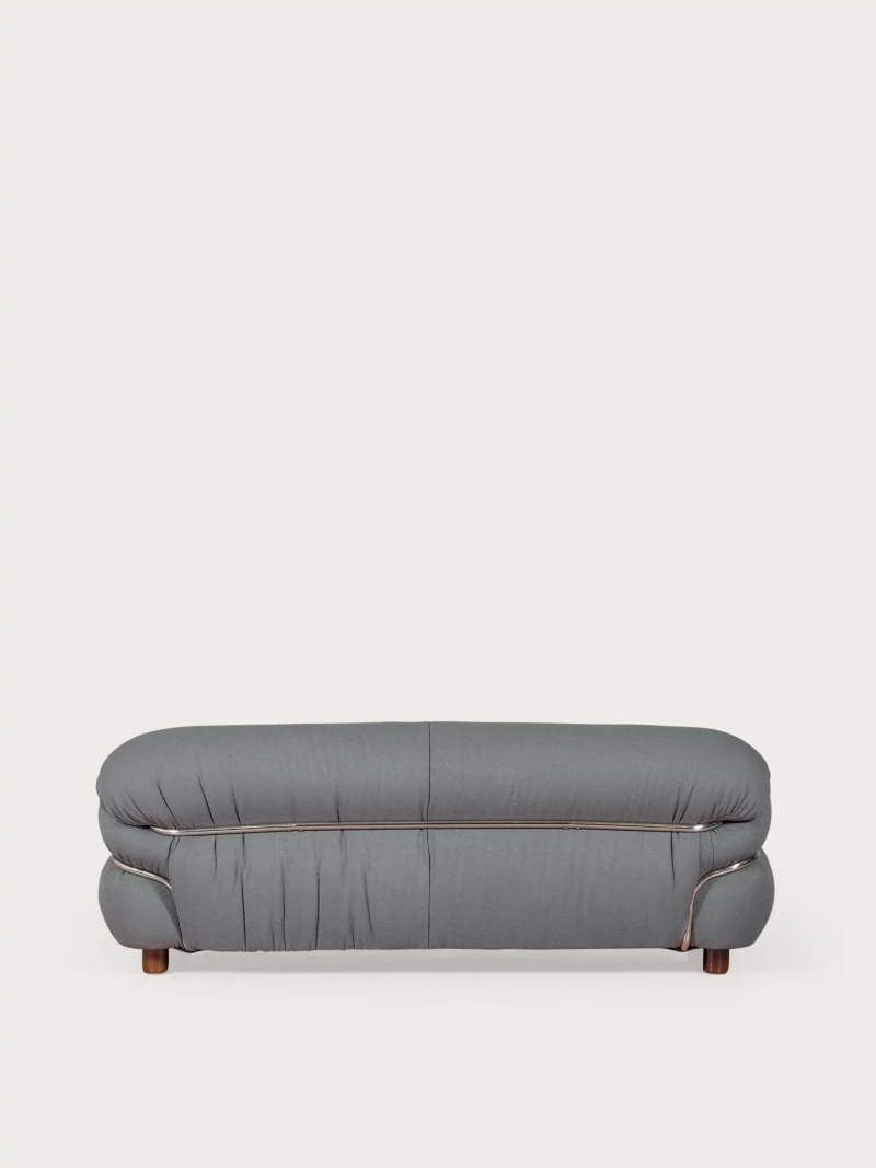 Zweisitzer-Sofa, gepolstert mit Sherpa-Stoff - Olympia FurnMod - 9