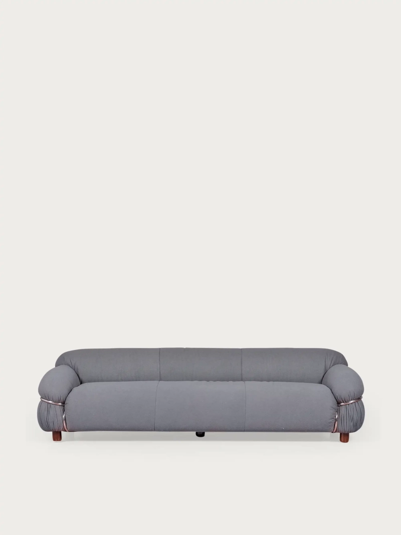 Three-seater sofa upholstered in Sherpa fabric - Olympia FurnMod - 2