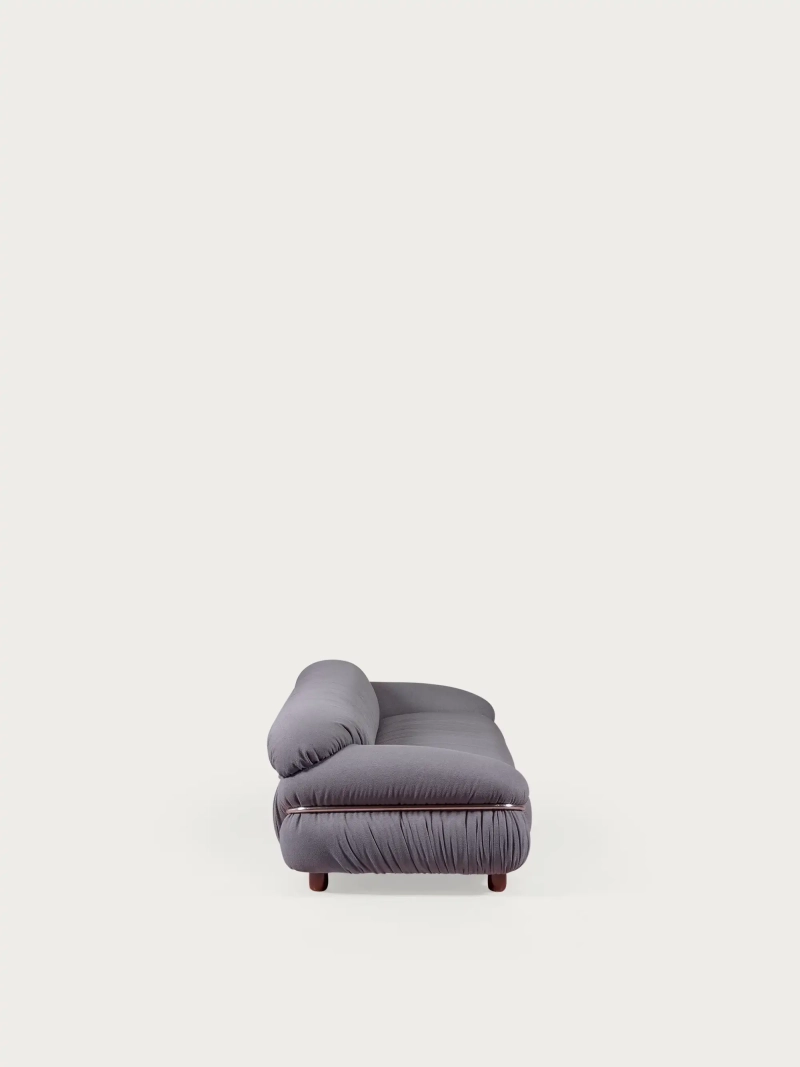 Three-seater sofa upholstered in Sherpa fabric - Olympia FurnMod - 1