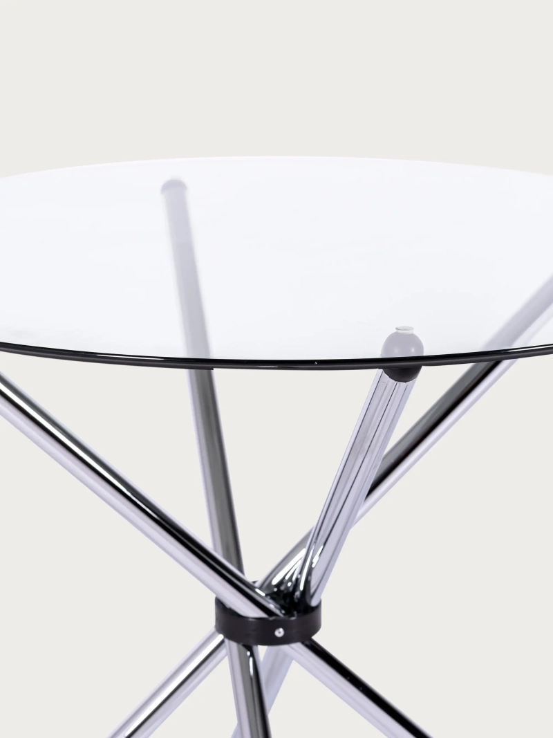 Round mesa de cozinha em vidro (90cm) - Round FurnMod - 6