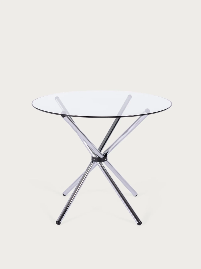 Round mesa de cozinha em vidro (90cm) - Round FurnMod - 9