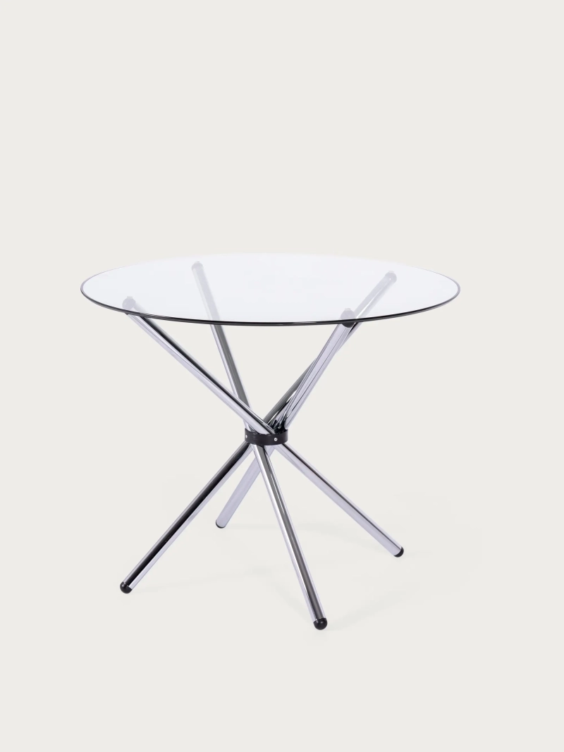 Round mesa de cozinha em vidro (90cm) - Round FurnMod - 2