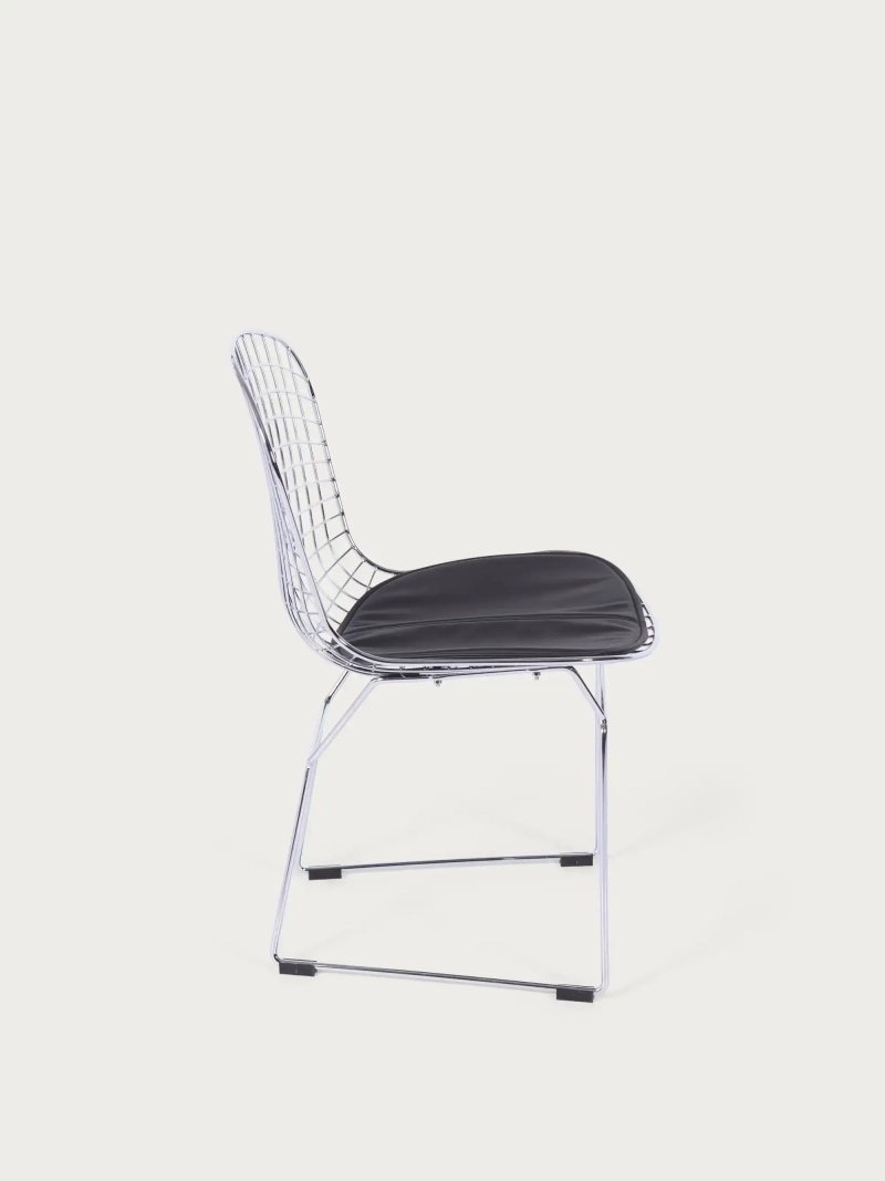 Ergonomic Stainless Steel Dining Chair - Berta FurnMod - 1
