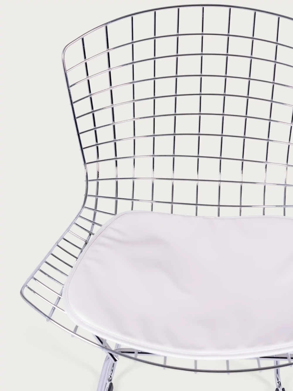 Chaise de salle à manger en acier chromé et coussin en simili cuir - Berta S FurnMod - 17