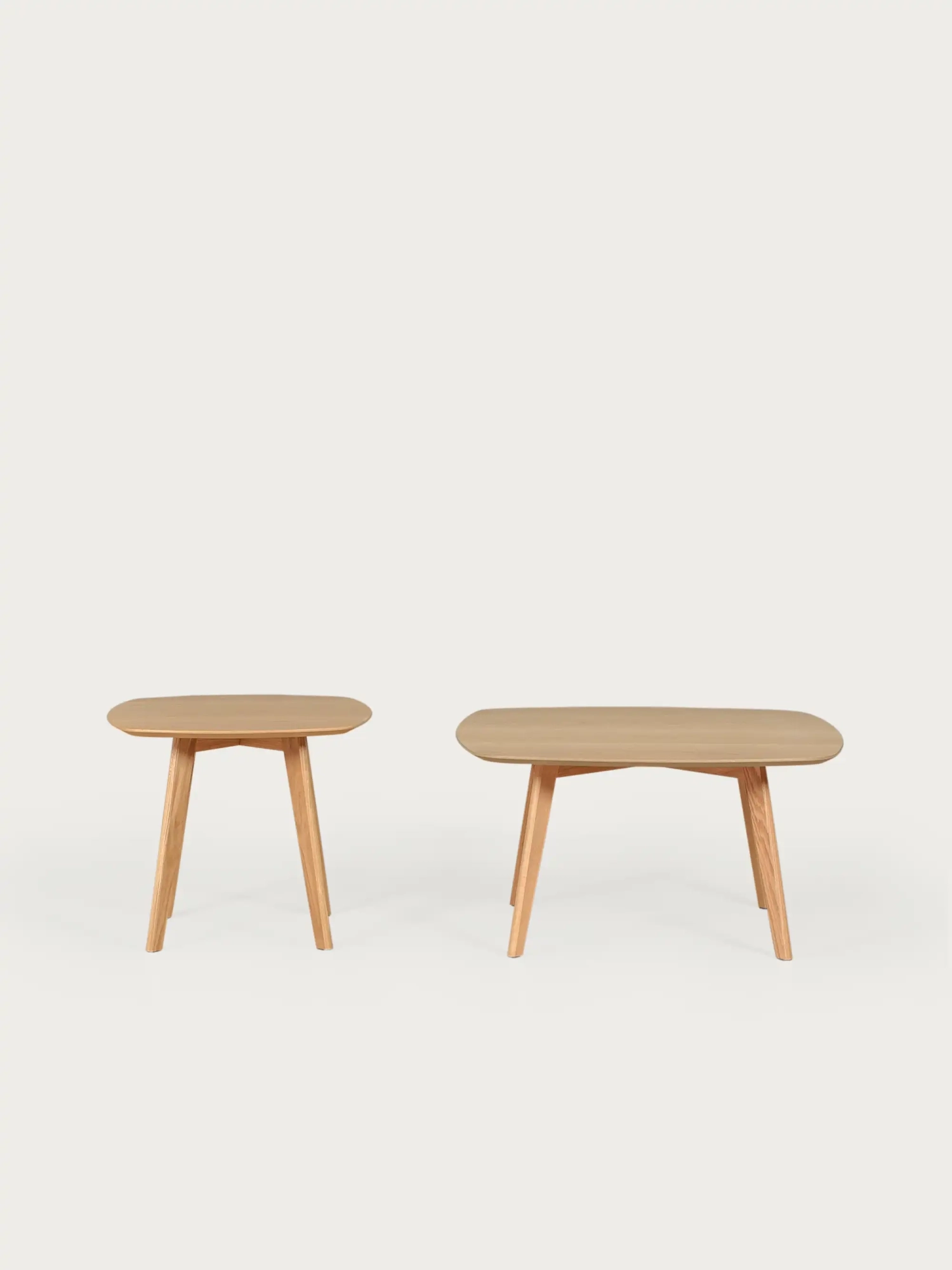Set de Mesas Auxiliares en Madera de Roble Macizo - Northpole FurnMod - 2