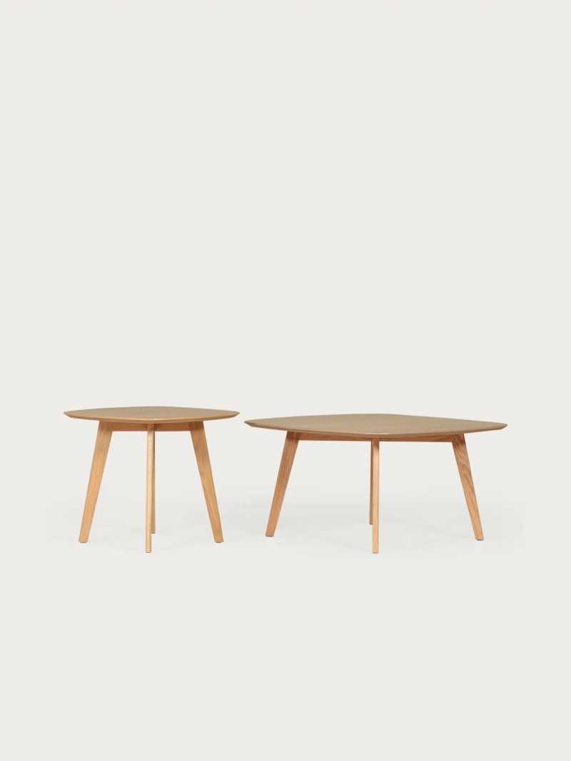 Set de Mesas Auxiliares en Madera de Roble Macizo - Northpole FurnMod - 2
