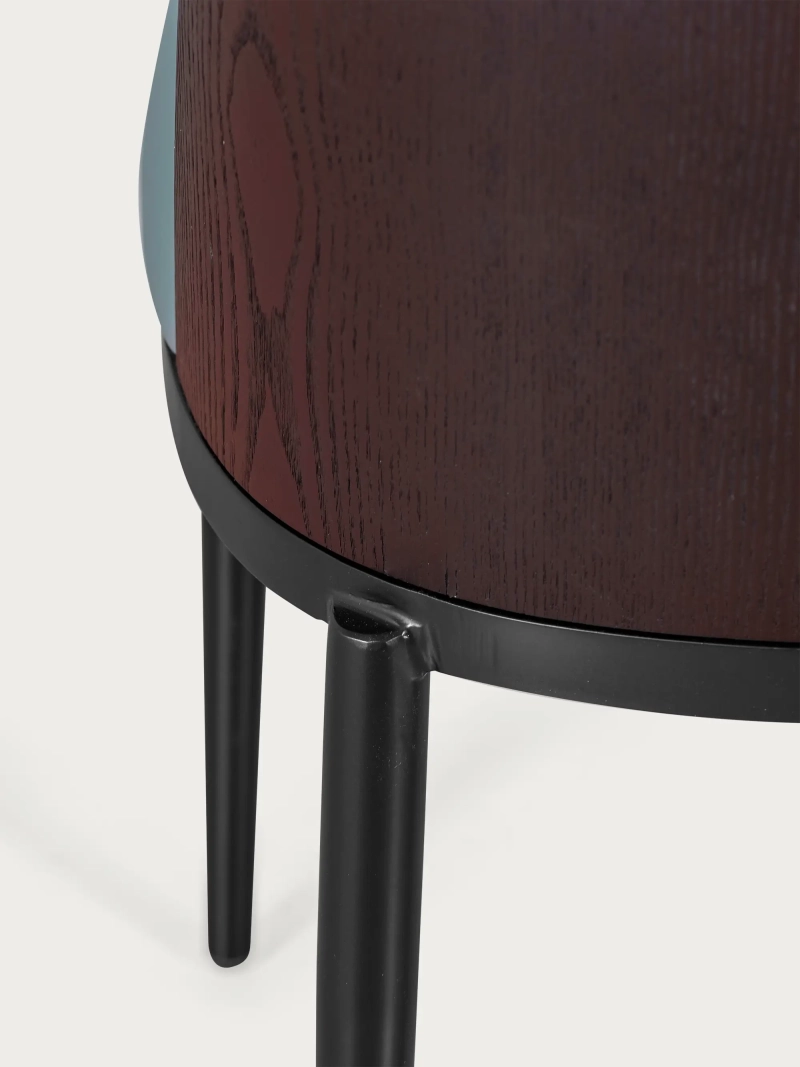 Chaise de salle à manger design tapissée - Cottage FurnMod - 14