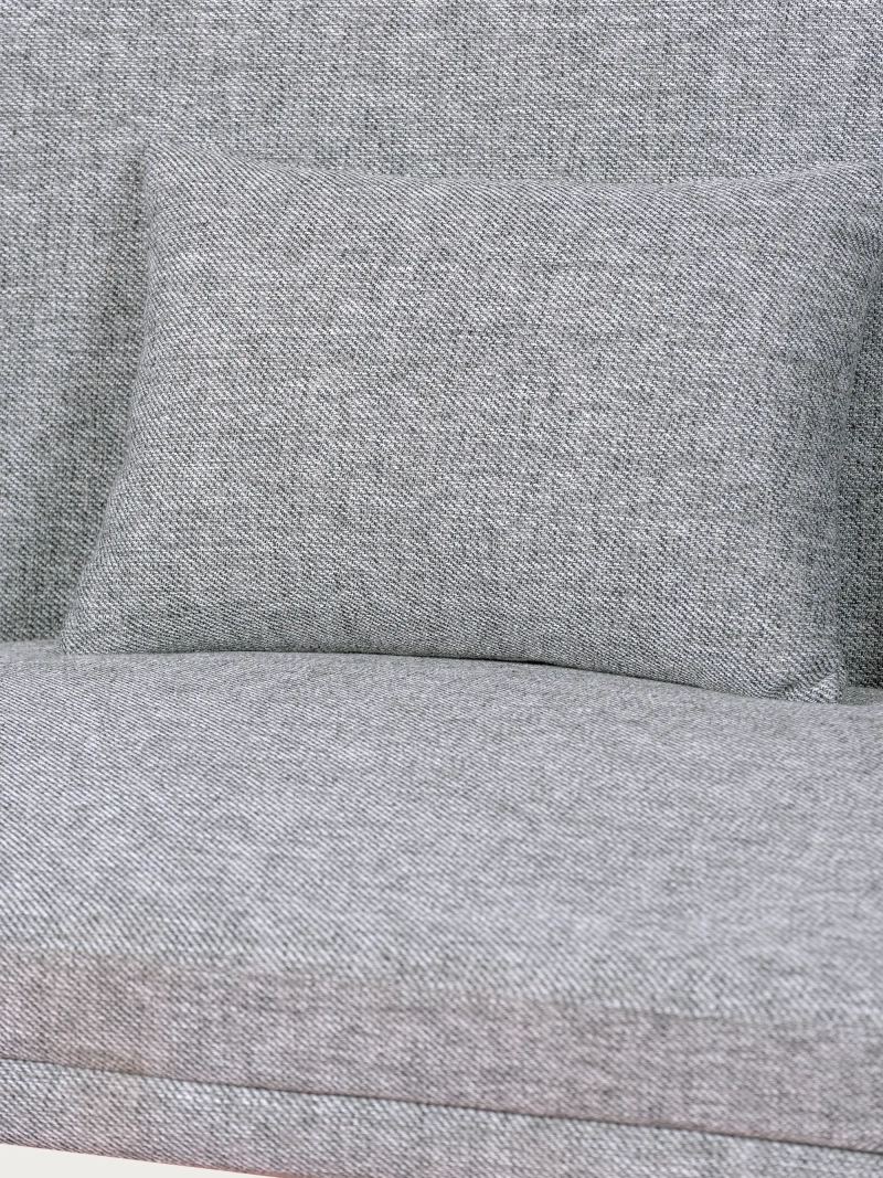Nordic sofa aus Walnussholz und gepolstert mit Baumwolle - Earth FurnMod - 5