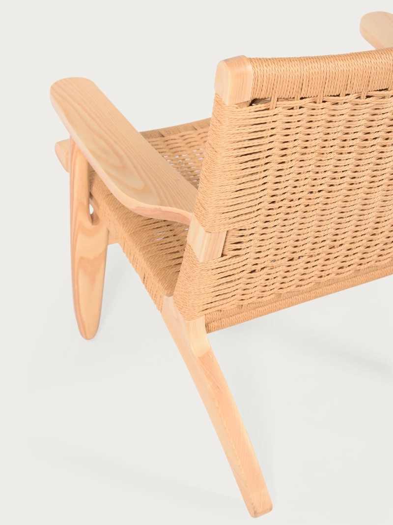 Sillón artesanal en madera de fresno natural - Catani FurnMod - 6