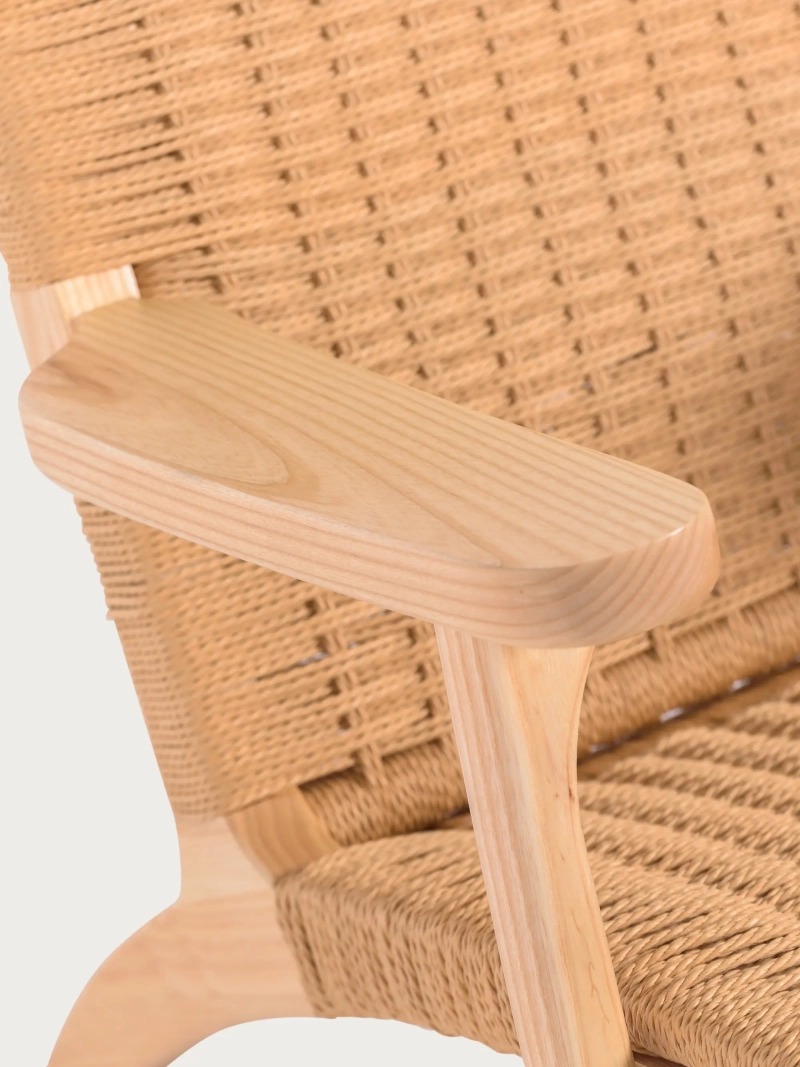 Sillón artesanal en madera de fresno natural - Catani FurnMod - 3