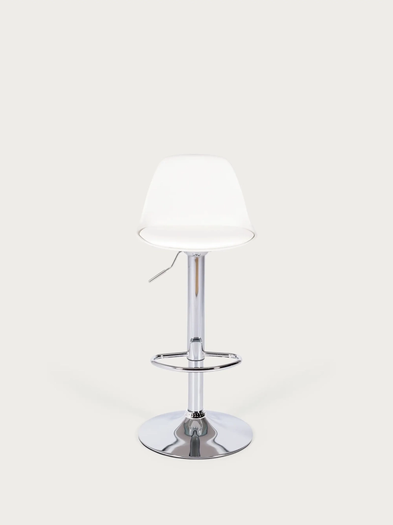 Verstelbare Barkruk met Gewatteerd Kussen en Voetsteun - Kansas FurnMod - 1