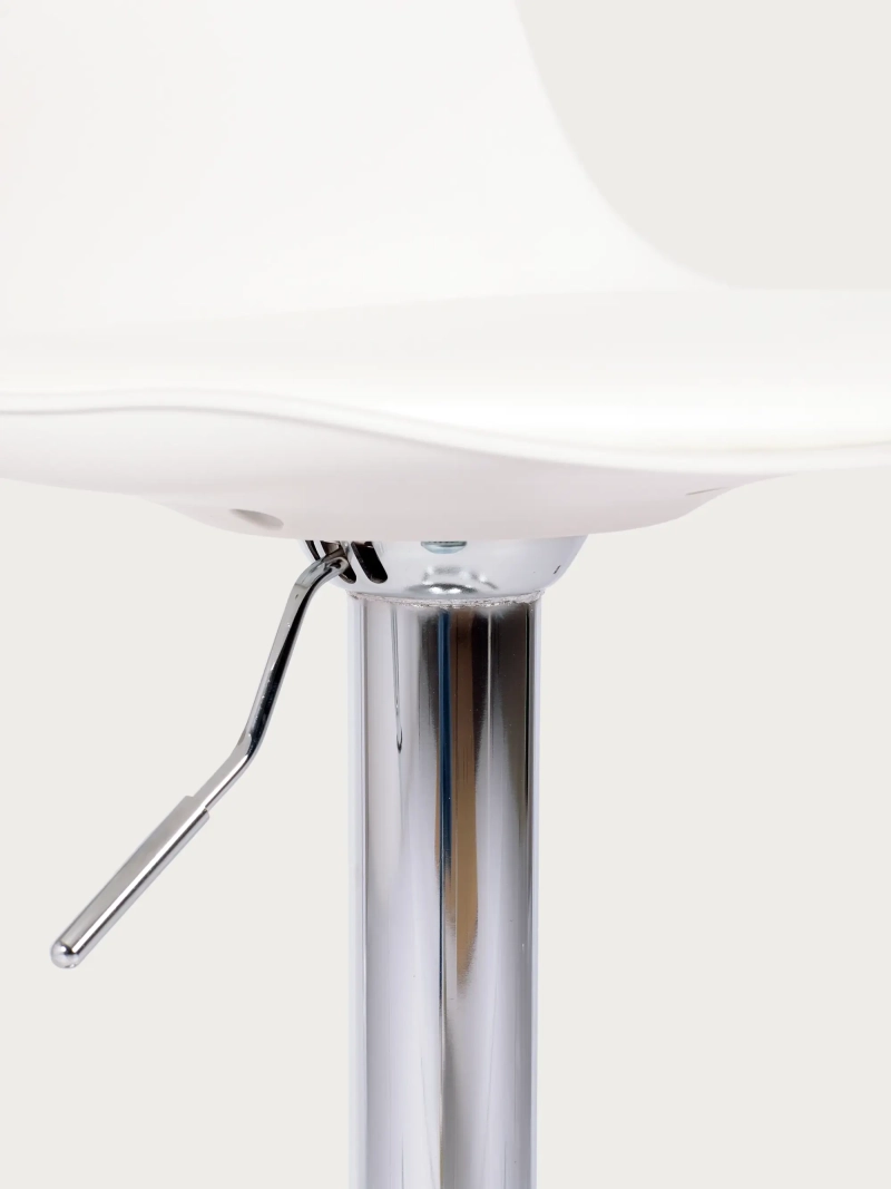 Taburete de bar ajustable con cojín acolchado y reposapiés - Kansas FurnMod - 5