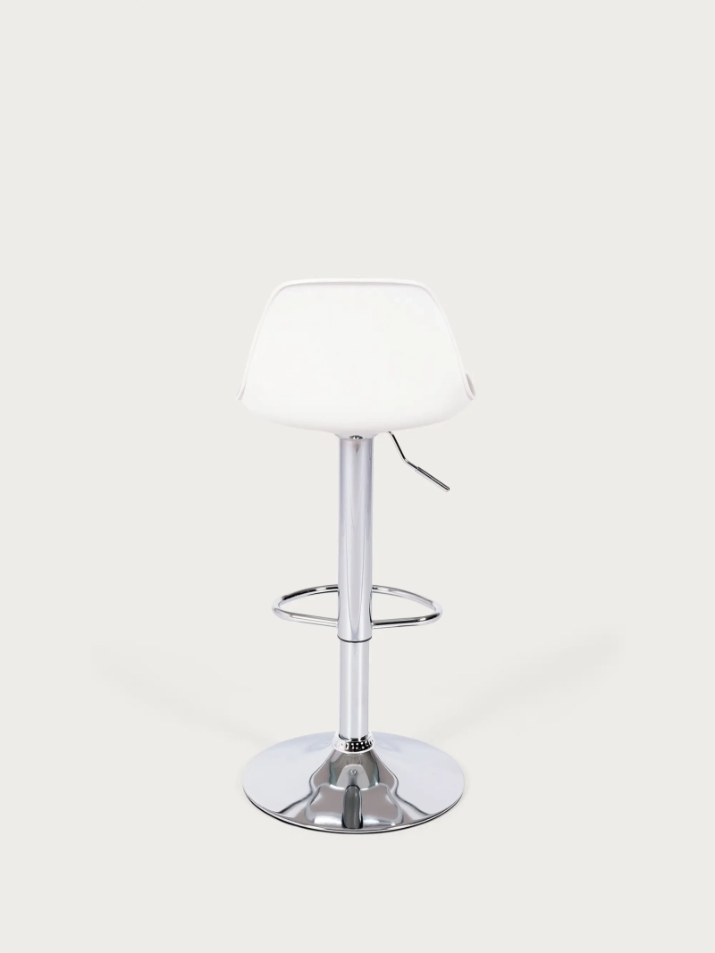 Taburete de bar ajustable con cojín acolchado y reposapiés - Kansas FurnMod - 11