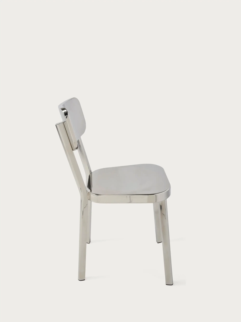 Chaise en acier inoxydable - Delawere FurnMod - 7