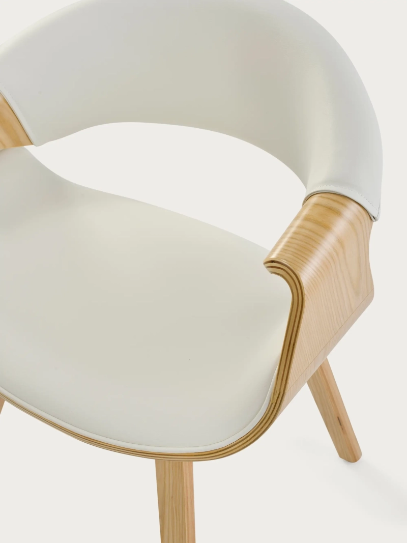 Sedia in legno di acero nordico con cuscino - Burrow Z FurnMod - 5